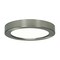 13.5w 7-in Flush Mount LED Fixture 2700K Round Shape Brushed Nickel Finish 120v